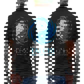 Tai Chi Yin Yang Mind Body Spirit Martial Arts Men's Back Print T-Shirt | Mazezy