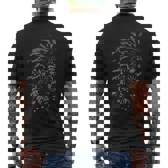 Taino Warrior Boricua Boriken Indigenous Puerto Rican Men's T-shirt Back Print - Thegiftio