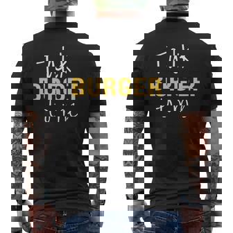 Talk Burger To Me Humour Humoristique Texte Blague Hamburger T-shirt imprimé au dos - Cadeauxyz