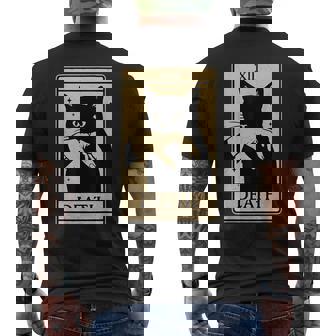 Tarot Card Black Cat Occult Witchy Black Cat Tarot Death Men's T-shirt Back Print | Seseable FR