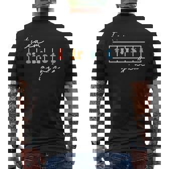 Team First Grade Back To School 1st Grade Teacher Kids Cute Men's Back Print T-Shirt | Mazezy