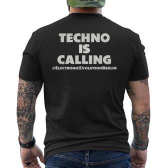 Techno Appelle Musique Techno Berlin Musique Techno T-shirt imprimé au dos - Cadeauxyz