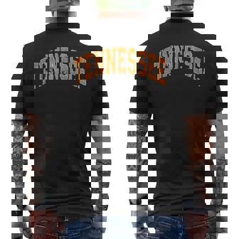 Tennessee Classic Tn Orange Print Retro Varsity Vintage Men's T-shirt Back Print | Seseable UK