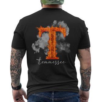 Tennessee Tn Orange Print Tennessee Lovers Outfits Men's T-shirt Back Print - Thegiftio UK
