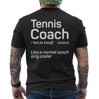Tennis Lustig Tennis Trainer Geschenk Definition T-Shirt mit Rückendruck - Geschenkecke