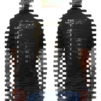 Teoria Della Musica Note Compositore Pianoforte Band T-shirt da uomo con stampa posteriore - Novitaregali