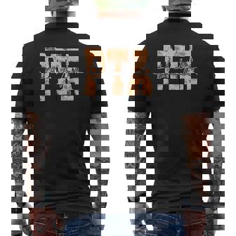 Thankful Pta Pumpkin Pediatric Physical Therapist Pt Autumn Men's T-shirt Back Print | Seseable CA