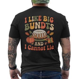 Thanksgiving I Like Big Bundts And I Cannot Lie Group Men's T-shirt Back Print - Thegiftio UK