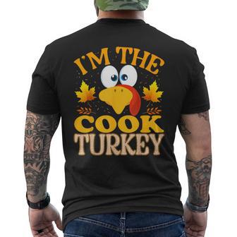 Thanksgiving I'm The Cook Turkey Matching Men's T-shirt Back Print | Seseable UK