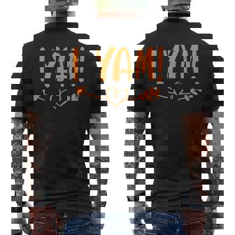 Thanksgiving She's My Sweet Potato I Yam Set Men's T-shirt Back Print | Mazezy