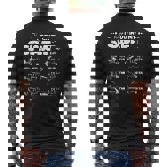 Things I Do In My Spare Time Playing Sitar Men's Back Print T-Shirt | Mazezy