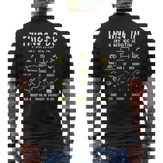 Things I Do In My Spare Time Snake Enthusiast Snake Colorful Men's T-shirt Back Print | Mazezy