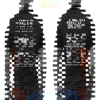 Things I Do In My Spare Vr Gaming Virtual Reality Gamer Men's T-shirt Back Print - Thegiftio