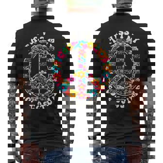 This Is My 60S Costume & 60'S Outfit 1960年代 ピースサイン メンズTシャツ バックプリント - Kawaiitshirt