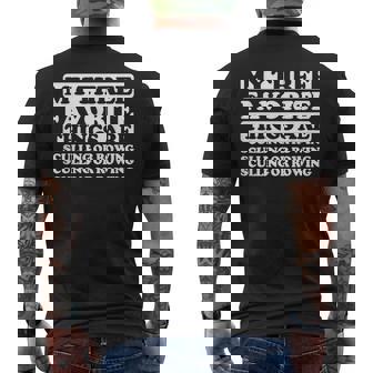 My Three Favorite Things Include Sculling Or Rowing Men's Back Print T-Shirt | Mazezy