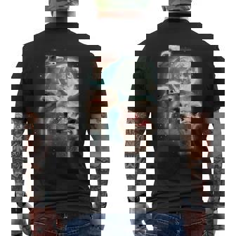 Three Ostrich Moon Hilarious Flightless 3 Bird Parody Men's T-shirt Back Print - Thegiftio