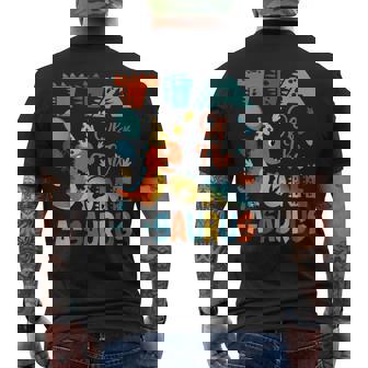 Tia Of The One-A-Saurus 2Nd Birthday Dinosaur Party Men's T-shirt Back Print | Mazezy