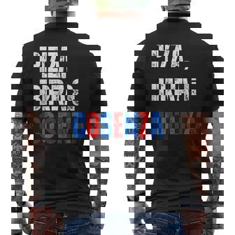 Tifoso Cosenza Pizza Birra Uomoemplice T-shirt da uomo con stampa posteriore - Novitaregali