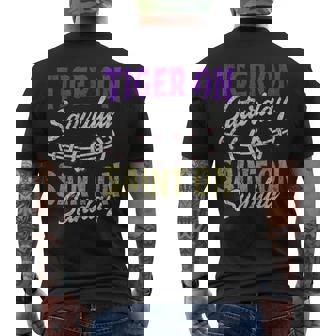 Tiger On Saturday Saint On Sunday Vintage Men's T-shirt Back Print - Monsterry