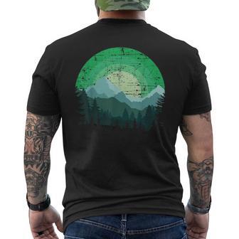 Timeless Mountain Nature Trees And Forest Men's T-shirt Back Print - Thegiftio UK