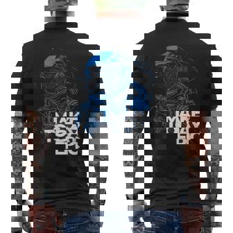 Make Today Epic Vintage Space Galaxy Spaceman Graphic Men's T-shirt Back Print - Thegiftio