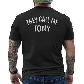 Tony Concritta They Call Me Tony T-shirt da uomo con stampa posteriore - Novitaregali