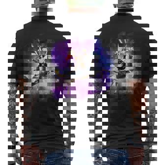 Tornado Gato Montar Unicornio Con Helado Camiseta Hombre Estampado Espalda - Regaloses