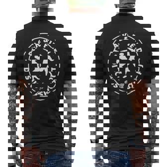 Track & Field Shot Put And Discus Men's T-shirt Back Print | Mazezy