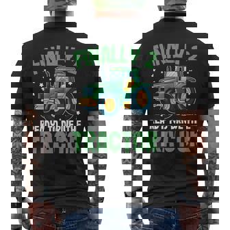 Tractor 2Nd Birthday – Ready To Drive The Tractor Men's T-shirt Back Print | Seseable UK