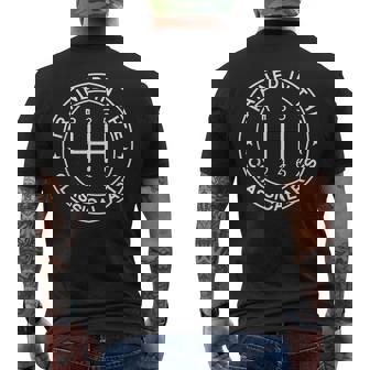 Trained In The Classical Arts Manual Transmission Car Men's T-shirt Back Print | Seseable CA