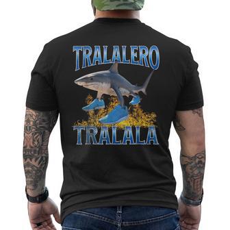 Tralalero Tralala Shark Meme Men's T-shirt Back Print | Seseable FR