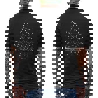 Trance Aesthetic EDM Dance Music Men's Back Print T-Shirt | Mazezy