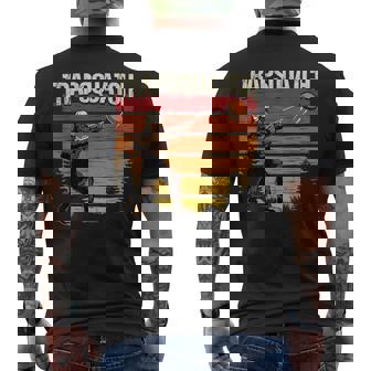 Trap Clay Shooting Bigfoot Trapsquatch Men Men's Back Print T-Shirt | Mazezy