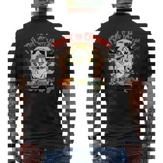 Trick Or Chomp Halloween Alligator Men's T-shirt Back Print | Mazezy