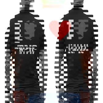 Trip Hop Lover 90's Love Heart Cool Vintage Retro Tank Top Men's Back Print T-Shirt | Mazezy