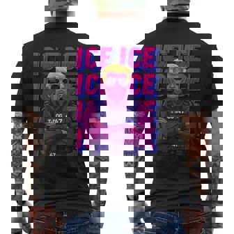 Trump Ice Agent Ice Immigration T For Men Men's T-shirt Back Print - Thegiftio