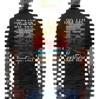 Turks & Caicos Grand Turk Island Beach Vacation Summer Retro Men's T-shirt Back Print | Mazezy