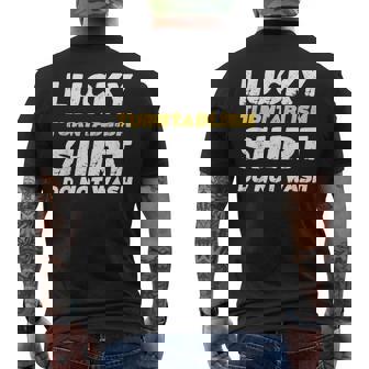 Turntablism Lucky Turntablism Shirt Do Not Wash Men's Back Print T-Shirt | Mazezy