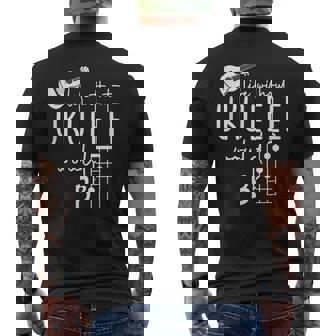 Uke Music-Life Without Ukulele Would B Flat Music Instrument Men's T-shirt Back Print | Mazezy