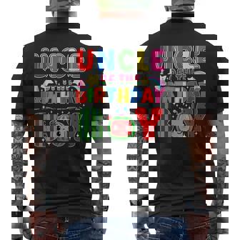 Uncle Of The Birthday Boy Melon Family Matching Men's T-shirt Back Print | Seseable CA