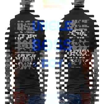 Uncle Of The Boss Birthday Party Outfit Like A Boss Uncle Men's T-shirt Back Print | Mazezy