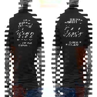 Uncle Est 2026 Promoted To Uncle 2026 Men's T-shirt Back Print - Monsterry