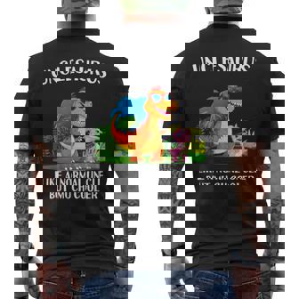 Unclesaurus Uncle Saurus T Rex Matching Family Men's T-shirt Back Print | Mazezy