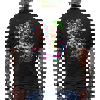 Unicornio De Elfo De Navidad Fiesta De Navidad Niños Y Niñas Camiseta Hombre Estampado Espalda - Regaloses