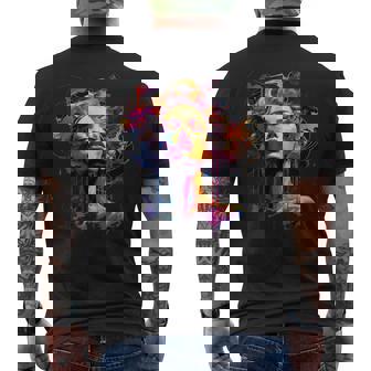 Unique Avant Garde Vaporwave Futuristic Vision Men's Back Print T-Shirt | Mazezy