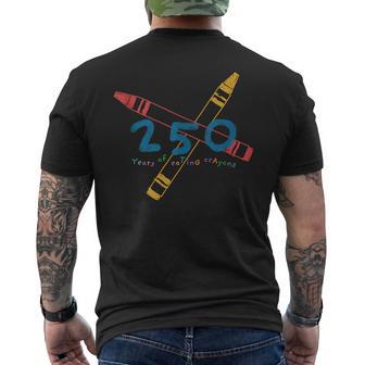 United States Marine Corps 250 Years Of Eating Crayons Men's T-shirt Back Print - Thegiftio UK