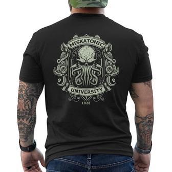 Universidad Cthulhu Miskatonic Camiseta Hombre Estampado Espalda - Regaloses
