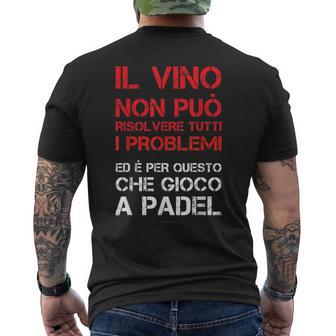 Uomo Ino Padel Regalo Divertente Uomo Padelista T-shirt da uomo con stampa posteriore - Novitaregali