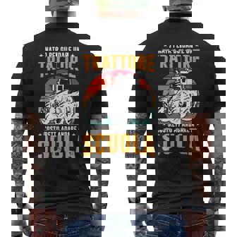 Uomo Nato Per Guidare Un Trattore Agricoltore Trattorista T-shirt da uomo con stampa posteriore - Novitaregali