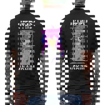 Uptempo Saying 200 Bpm Anime Speedcore Uptempo Men's Back Print T-Shirt | Mazezy